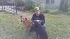 back yard with the hounds